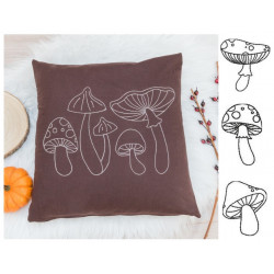 ADVENTSKALENDER 15. Dezember - Stickserie Pilzwald Doodle Appli